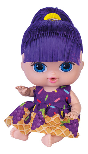 Boneca Babys Collection Mini Sorvetinho Uva