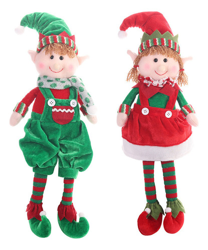 Para Para 2pcs Muñeco Elfo De Navidad Regalo De Navidad