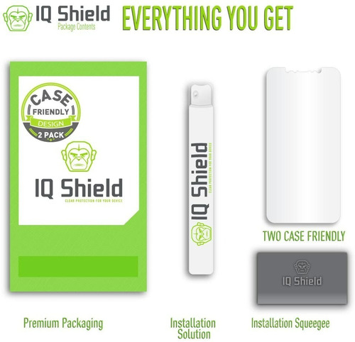 Iq Shield Protectores De Pantalla iPhone X 2 Pack