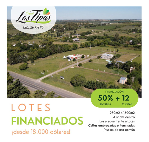 Lotes Financiados!barrio Cerrado Las Tipas! 950m2 A 1600m2 Desde 18000 Dolares! A 5 Minutos De La Ciudad- Lote 12