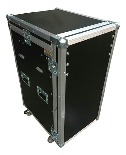 Road Case Para 01v + 12u Rack Com Rodas