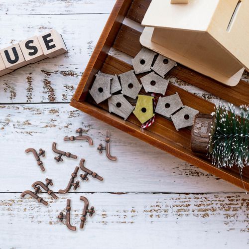 Juego De Grifos De Baño En Miniatura Dollhouse De 10 Piezas: