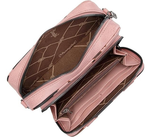 Cartera Deportiva Wrangler Cowgirl A Importada Original Rosa