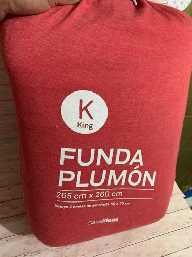 Funda De Plumón King Rojo Colonialcasaideas