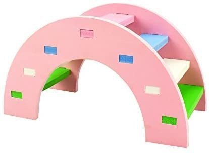 Hamster Toy Rainbow Bridge Seesaw - Small Pet Animals Wood B