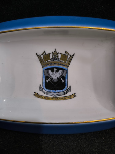 Despojador De Escritorio, Escudo Servicio Inteligencia Naval (Usado)