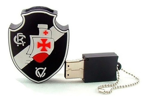 Pen Drive 8gb Personalizado Vasco Da Gama - Emborrachado