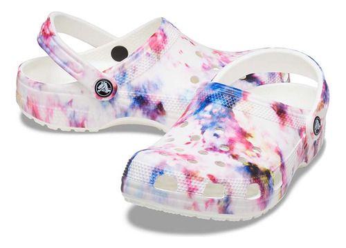 Classic Tie Dye Graphic Clog Garnet/multi Unisex