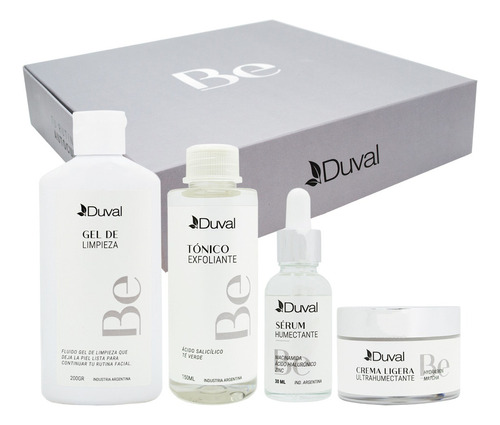 Duval Be Kit Rutina Facial Completa Gel Serum Crema Tonico