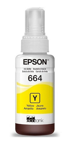 Tintas Epson 70ml 664 Amarillo L210 L380 L395 L495 L555 L575