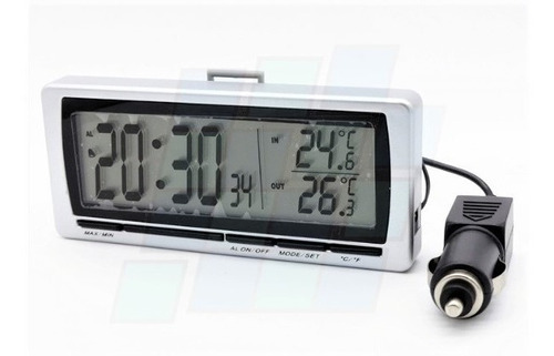 Reloj Termometro Digital 12v Temperatura West