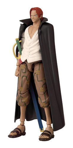 Imagen 3 de 10 de Shanks Anime Heroes One Piece Bandai 17cm + 16 Articulacione