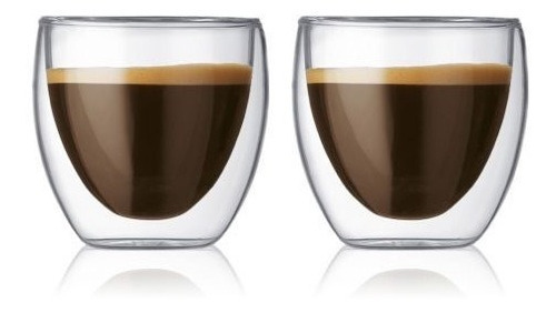 Set De 2 Vasos Bodum Cafe 80ml