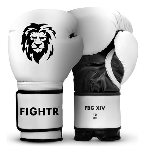 Guantes De Boxeo Fighttr 10 Oz Blanco/ Negro