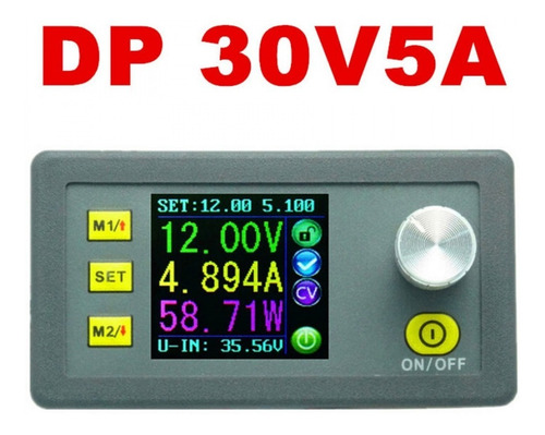 Imagem 2 de 5 de Fonte Ajustável Dp30v5a Com Display Colorido 30v 5a