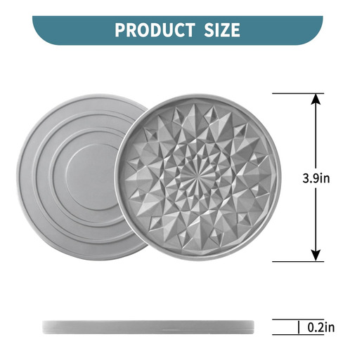 Juego 6 Posavasos Silicona Antideslizante Para Mesa
