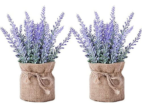 Yapaspt - Juego De 2 Pequeñas Flores De Lavanda De Arpille.