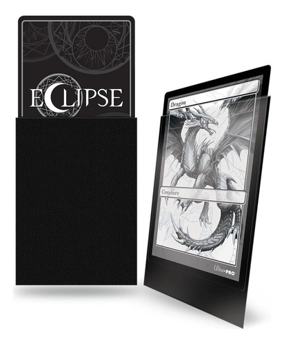 Micas Ultra Pro Eclipse Negra Para Cartas De Yugioh Con 60 Matte