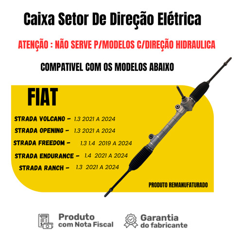 Caixa Setor Direção Mecânica/elétrica Strada 2021 2022 2023