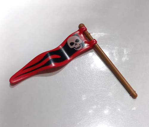 Playmobil Bandera Pirata Con Mastil #2096 - Tienda Cpa