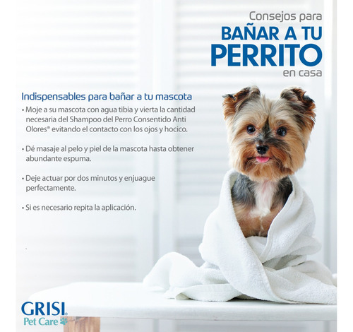 Perro Consentido Shampoo Antiolores 500ml Agradable Neutra