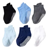 Comprar Calcetines Antiderrapantes Para Niños Calcetas Bebé 6 Pares 