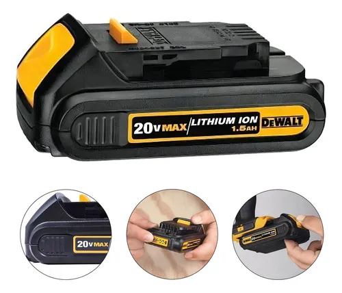 Batería de litio compacta de 20 V como máximo y 1,5 Ah - DCB201-b3 Dewalt