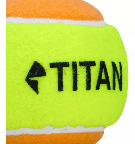 Bola de tênis para crianças Titan Beach Tennis cor laranja por kit de 24 unidades