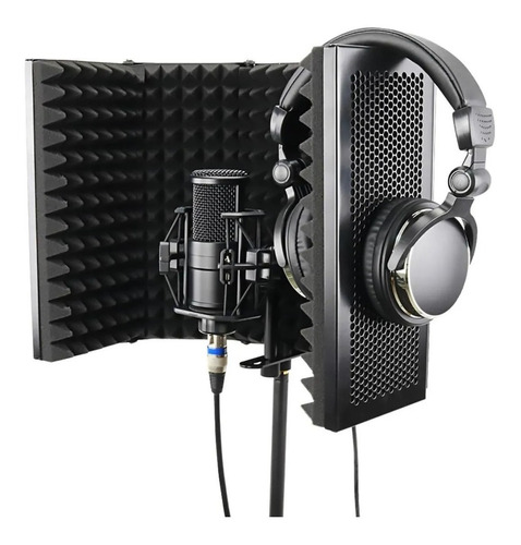Imagen 1 de 10 de Panel Filtro Aislante Acustico Plegable Microfono 5 Escudos