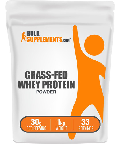 Bulksupplements Pure Grass-fed Whey Protein Isolate Powder (