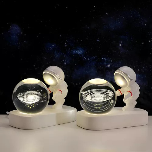 Lampara Modelo Astronauta Con Esfera 3d Galaxia