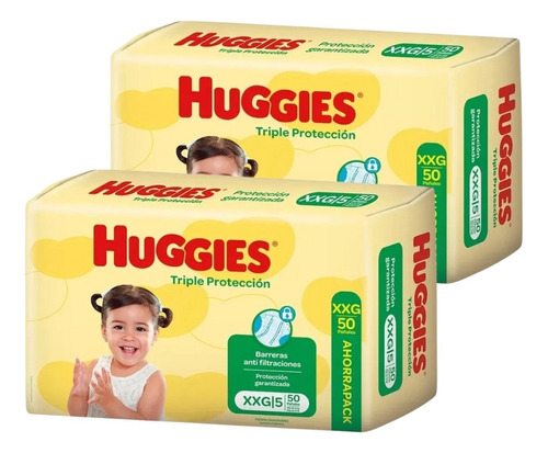 Huggies Classic 2 Pack Mensual Ahorro Talle M, G, Xg, Xxg