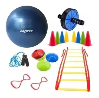 Kit Entrenamiento Funcional 24 Productos Escalera Conos Dpr