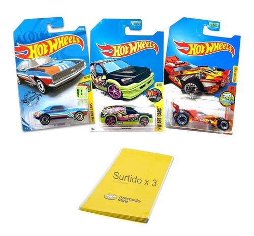 Pack X 3 Hot Wheels Pack Autitos Metalicos Juguete