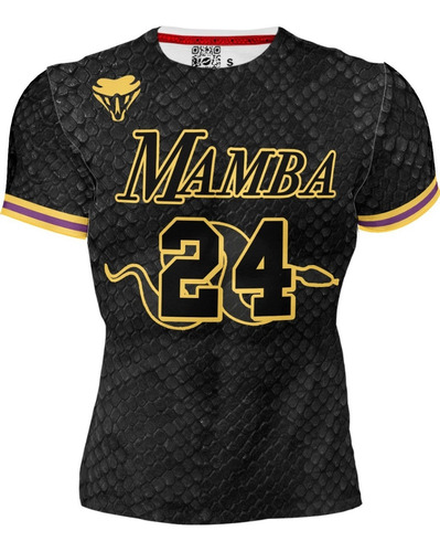 Playera  Full Print Caballero Black Mamba Bryant 24