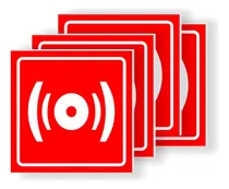 Comprar Pack 4 Señalamiento Alarma Contra Incendios 20x20