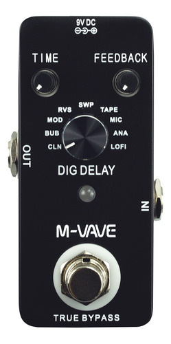 Effector De Instrumento M-vave Dig Pedal Effect True Delay