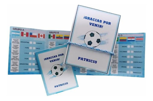 Souvenirs 45 Pulseras Arg + Tarjeta + Fixture Copa America 