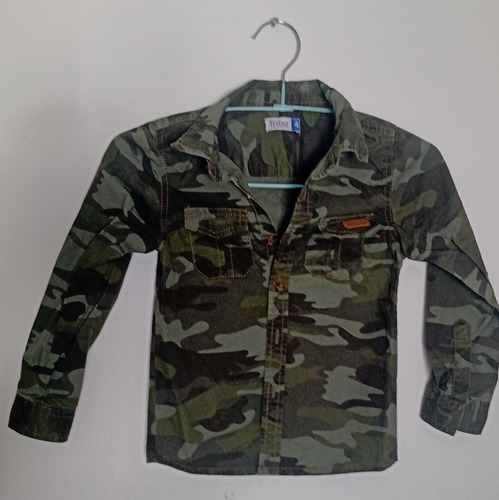 Tribu Camisa Estilo Militar Niño Talla 4