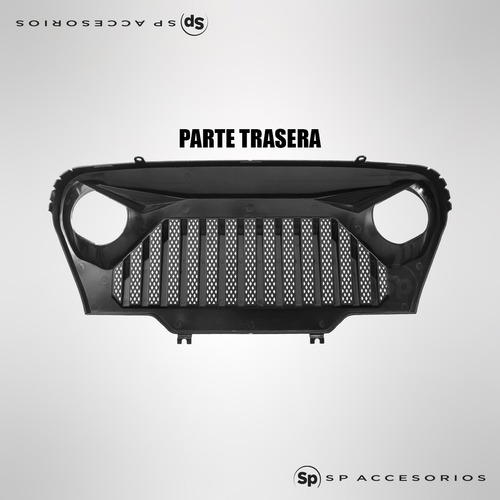 Parrilla Frontal Angry Jeep Wrangler Tj 2004/2006 Negro