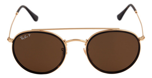 Ray Ban Solar Round Double Bridge Original Rb3647 Polarizado