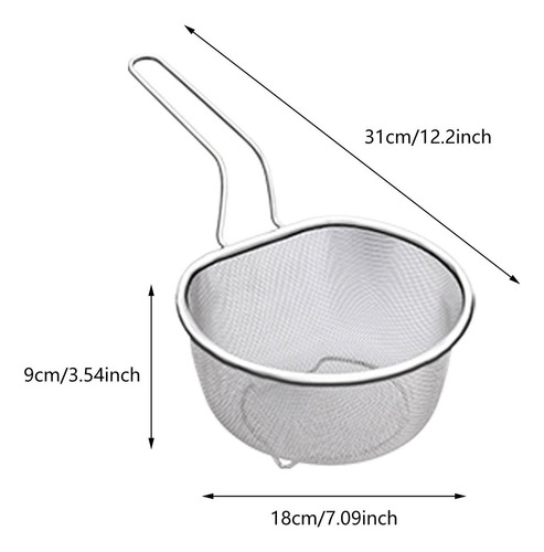 Ba Cesta De Drenaje De Malla De Filtro Malla Fina De 18 Cm