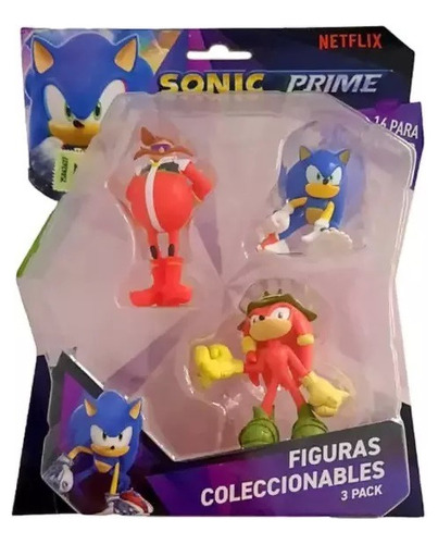Sonic Prime Pack X3 Figuras 6,5cm Son2020 Mundotoys 