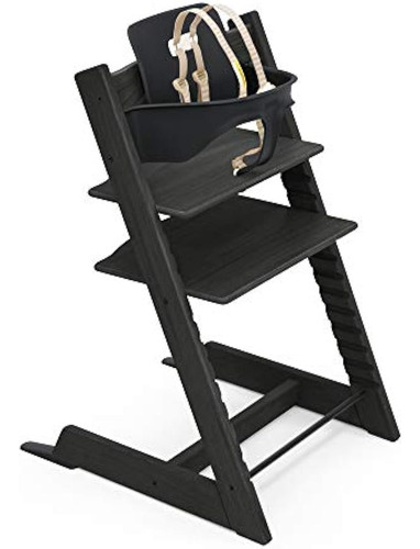 Trona Tripp Trapp De Stokke, Roble Negro - Silla Ajustable Y