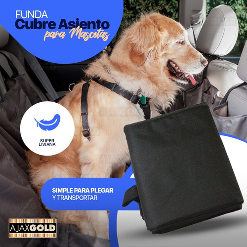 Imagen 4 de 9 de Funda Cobertor Para Auto Mascota Perro Cover Impermeable