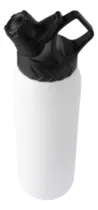 Comprar Garrafa Térmica De Aço Inox 950ml Água Bebidas Quentes Frias Cor Branco