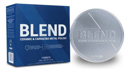 Produto Para Polir Partes Metálica Blend Metal Polish Vonixx Cor Cinza