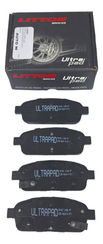 Kit 4 Pastillas De Freno Litton Chevrolet Cruze Tracker Tras