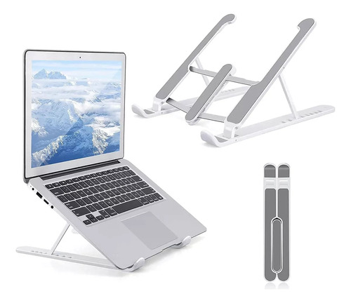 Soporte Base Regulable Apoya Notebook Plastico Plegable Rosa