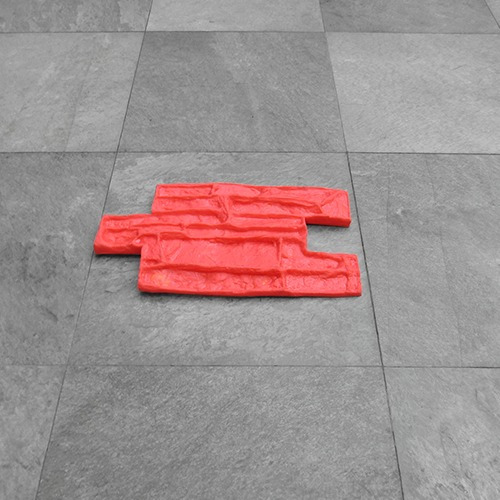 2x Molde Estampado Hormigón Muros Pisos 56x30cm Poliuretano